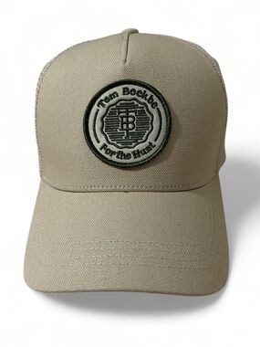 Tom Beckbe For The Hunt Leather Strapback Trucker Hat